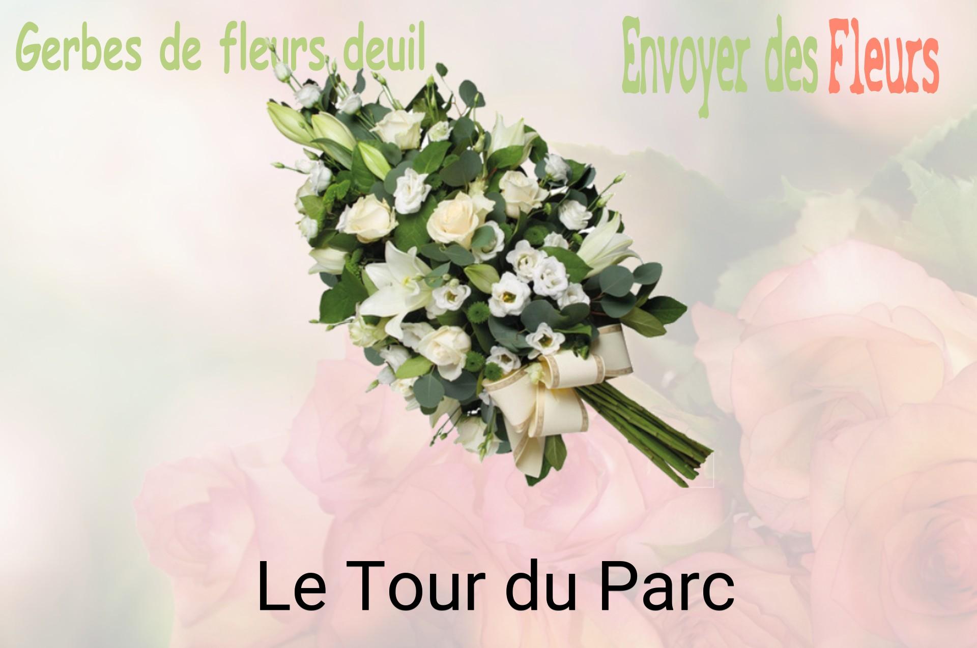 Gerbe de fleurs de deuil livrée à Le Tour-du-Parc